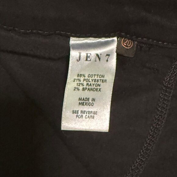 7 FOR ALL MANKIND Jen7 Women's Destructed Boyfriend Black Jeans NWT Size 20W - Picture 7 of 8